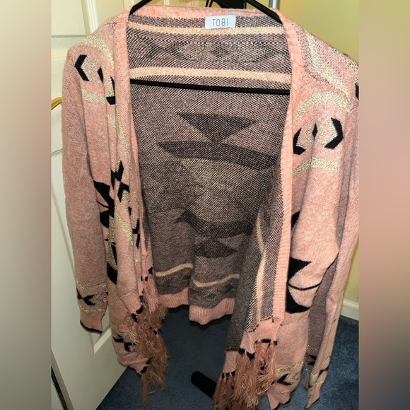 Women’s Aztec Design Cardigan - Picture 3 of 4